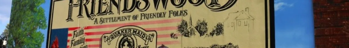 The Friendswood welcome sign, "A Settlement of Friendly Folks"