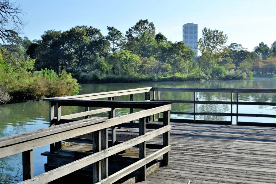 Dock on the water near Houston