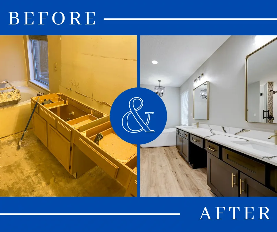 Bathroom vanity, before and after (photo 3 of 4)