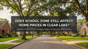 does school zones affect pricing in clear lake